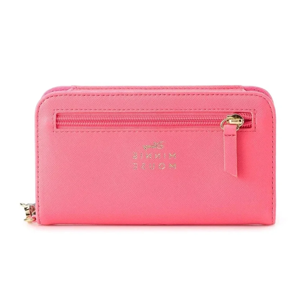 Minnie Mouse Phone Case Tech Wallet w/Wrist Strap Disney $34 Gift NWT